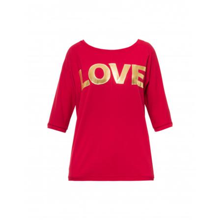 YULIYA BABICH Longsleeve Love, kobieta, Czerwony