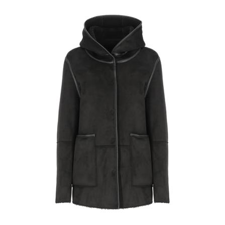 Betta Corradi Faux Fur & Shearling Jakke Sort, Dame