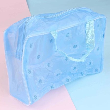 Transparent plast PVC rejse makeup taske Kosmetikpung Lynlåstaske