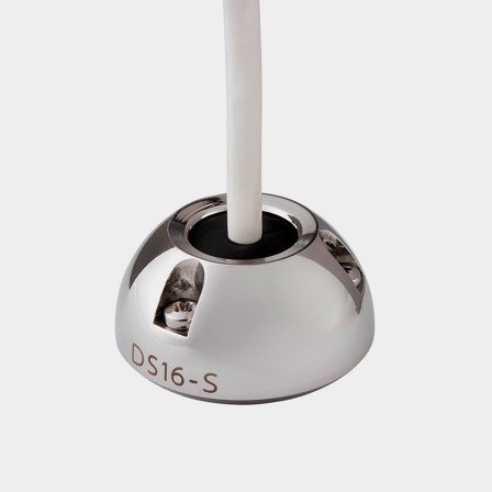 Kaapeliläpivienti Scanstrut DS16-S Vertical Cable Seal, ruostumaton teräs (AISI 316), kaapelille Ø2 - 8 mm, maksimi liitäntä Ø16 mm, hopea