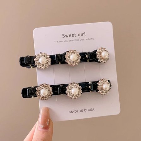 Fläta hårklämmor Hårnålsklämma Anknäbb 2 2