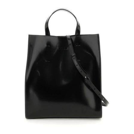 Msgm, Tote Bags Czarny, Kobieta, Rozmiar: ONE Size