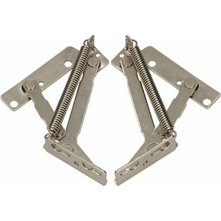 Fjädergångjärn, 2 st dörrfjädergångjärn, fjädergångjärn, skåp 80 graders gångjärn, lämplig för köksskåpsdörrar, skåp, skåpbeslag