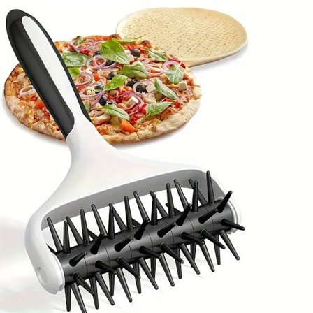 Pizzahullager, pizzadeigrulle, pizzaskjærer, for kake, pai, brød, bakverk, bakeverktøy