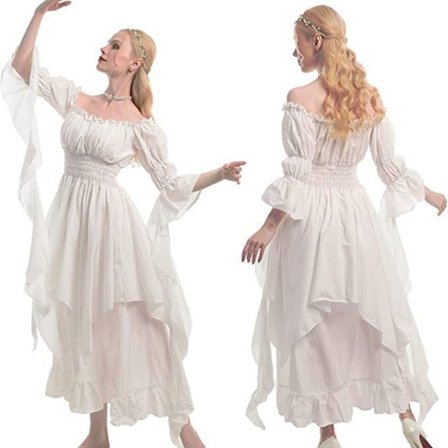 Victorian Kjole Renaissance Kostume Kvinder Gothic Hexe Kjole