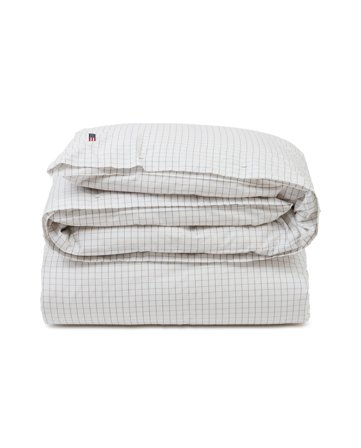Lexington Checked Cotton Poplin Duvet Cover