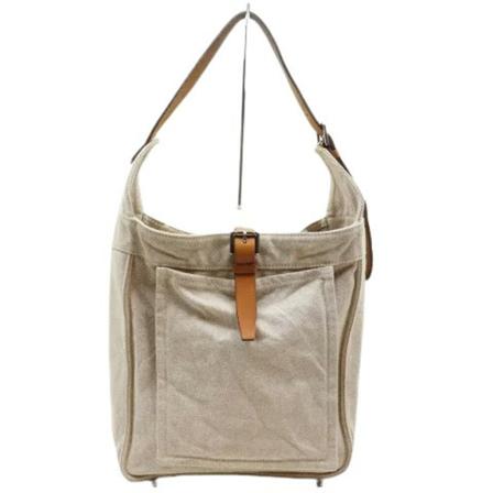Hermès Vintage, Pre-owned Canvas handbags Beige, Dames, Maat:ONE Size