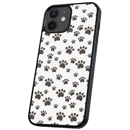 iPhone 12/12 Pro - Skal/Mobilskal Paw Pattern