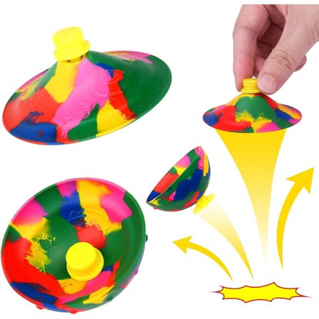 2-pack studsande skål leksaker, kreativa kamouflage studsande skålar, gummi nyhet coola snurrande leksaker, stressavlastande leksaker