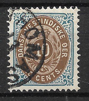 Dansk Vestindien 1901 - AFA 11B - Stemplet