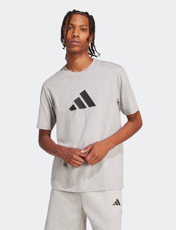 adidas Sportswear M Fi 3Bar Tee - Grey - M