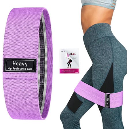 Stof Elastisk Fitnessbånd, Skridsikker Bodybuilding Modstandsbånd