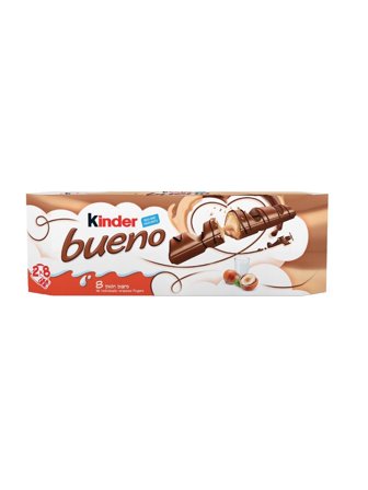 Kinder Bueno - Milk chocolate covered wafer with milk and hazelnut filling 0.344kg