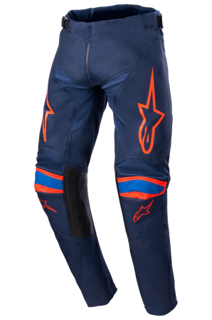 Pantaloni Cross Bambino Alpinestars Racer Narin Blu Scuro-Arancio 28