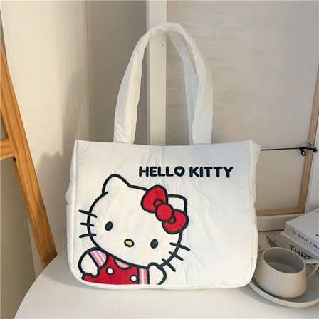 My Melody Kuromi Skuldertaske Håndtaske Tote Bag HVID