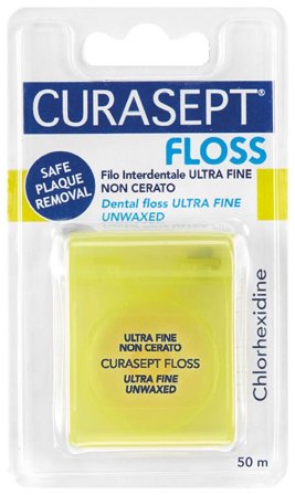 Curasept Classico Floss Ultra Fine Non Cerato Clorexidina 50m