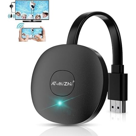 2025 Nyeste Modell 4K/5G Trådløs HDMI Display Dongle Adapter - Speilskjerm Display Adapter Strøm Video/Audio fra Telefon/Pad/Mac/Android