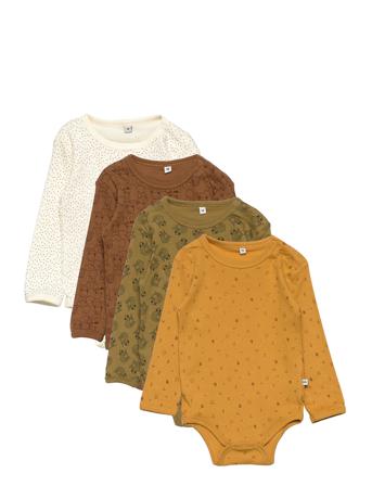 Body Ls Ao-Printed Bodies Long-sleeved Multi/mønstret Pippi