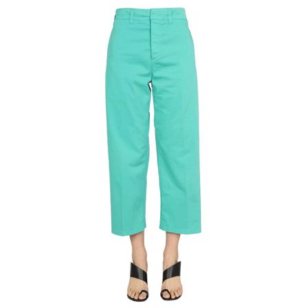 Department Five, Jeans Cropped FIT Groen, Dames, Maat:W27