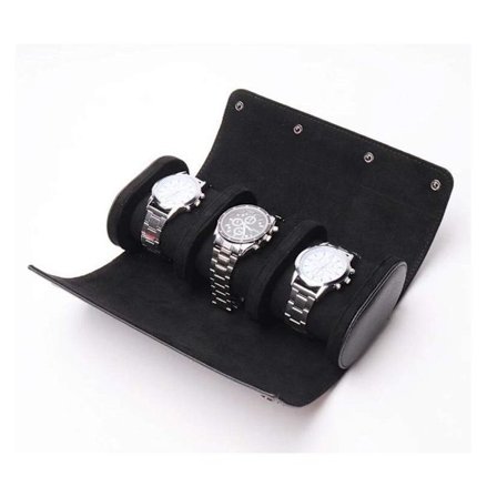 Ur Opbevaring, Ur Rulle, 3 Ure, Urkasse / Urkasse, Rejsetilbehør, Sort