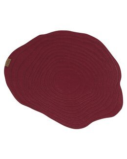 Bordstablett enfärgade Arwen Röd - Jul - Fondaco