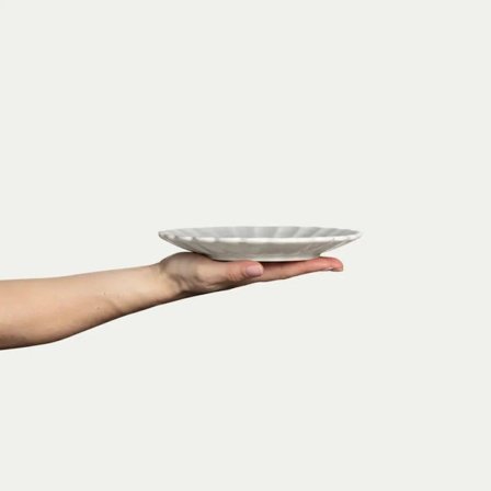 Mateus Oyster Tallerken Grå Ø20