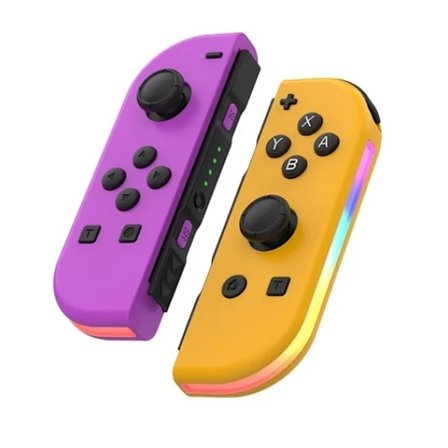 Controller LED kompatibel med JoyCon Nintendo Switch Lilla_v (YJD)