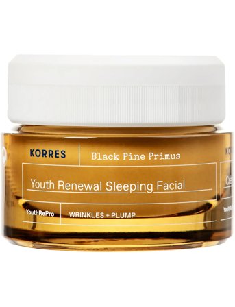 KORRES Black Pine Primus Youth Renewal Sleeping Facial Night Cream - Nude - 40 ML