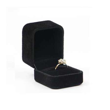 Smykkeskrin for ring Svart