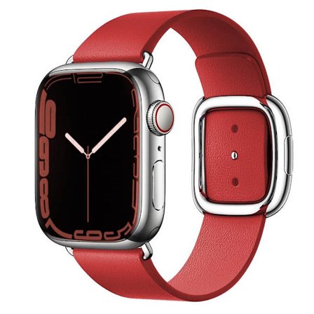 Modern Buckle-reim for Apple Watch-bånd 45 mm 41 mm 44 mm/40 mm 38 42 mm 49 mm Correa Lærarmbånd Iwatch Serie 3 6 Se 7 8 Ultra
