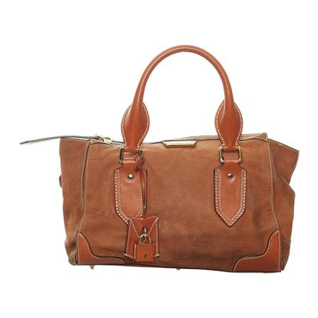 Burberry Vintage Pre-owned Suede HandTas , Bruin , Dames , Maat: ONE Size Vintage Tassen