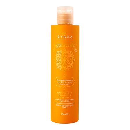 Gyada Cosmetics Hyalurvedic Shampoo Riflessante Gold Hair 200ml - Shampoo Protezione Colore
