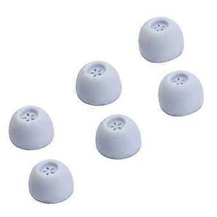 Korvatulpat Pehmeät silikoniset vaihtokärjet in-ear-kuulokkeille 3 paria sisäreikä 4 mm, Buds 4 vaaleansininen