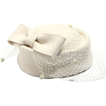 Pillbox Hat Fascinator Beret Bryllupsfest Top Hat Kirke Uld Hat til