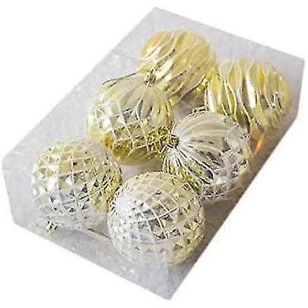 6 Assorterte Uknuselige Julekuler Ornamentsett