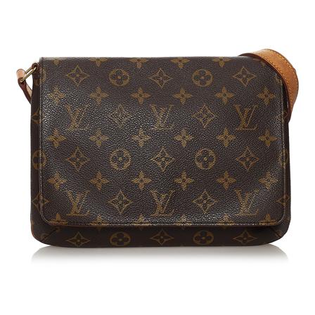Louis Vuitton Vintage Monogram Musette Tango Short Strap Canvas Monogram Canvas France Brun, Dame Vintage Tasker, Størrelse: ONE Size