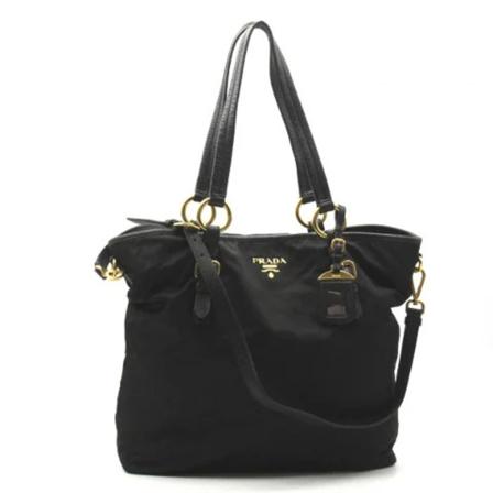 Prada Vintage Pre-owned Canvas totes Sort, Dame Vintage Tasker, Størrelse: ONE Size