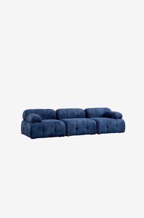 Hanah Home - 3-sitsig soffa Muffin - Blå - 3-sits soffor - Från Homeroom