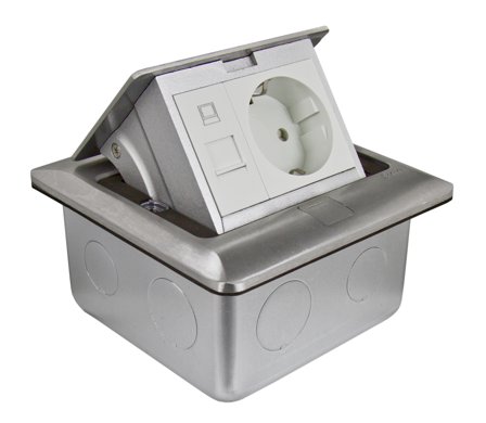 Schneider Electric Unica System+ Golvbox 1 uttag, jordat, Installationsmaterial