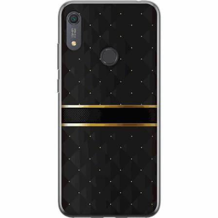 Huawei Y6s (2019) Genomskinligt Skal Golden Stripes