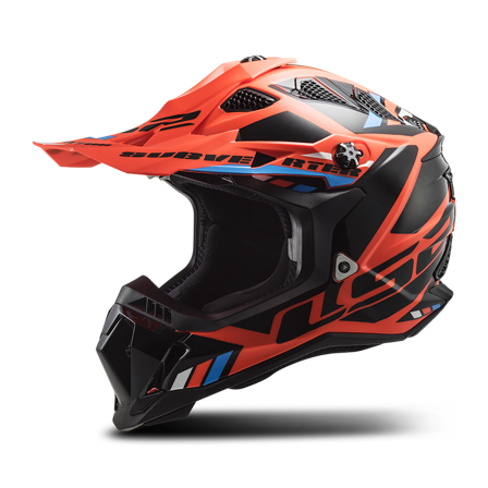 Casco MX LS2 MX700 Subverter Evo II Stomp Flúor Naranja/Negro S