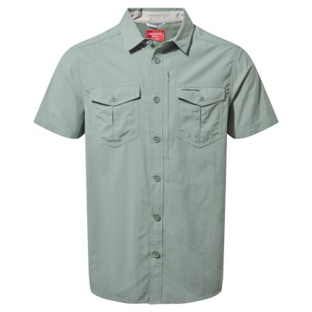 Craghoppers Men's NosiLife Adventure Short Sleeve Men short-sleeved shirts Green S