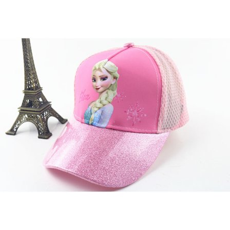 Hatt barn sommarsolskydd mesh hatt tecknad flicka prinsessa mellan och stora barn basebollkeps utomhus duckbill keps