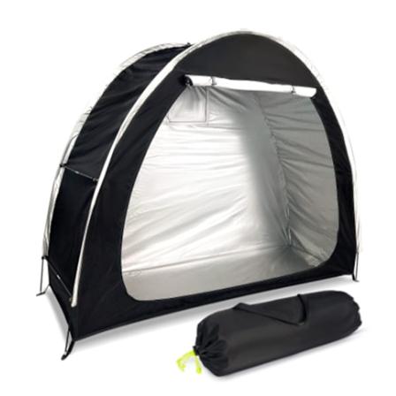 Sykkeltelt Vanntett Utendørs Oppbevaringsskur Deksel Svart Bærbar for Camping Fotturer Hage