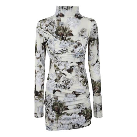 Off White, Knitted Dresses Grijs, Dames, Maat:S