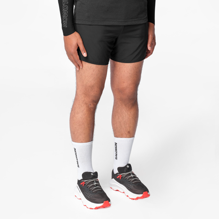 Salomon - Spodenki Odzież Shkout Core Shorts 5" M - Deep Black