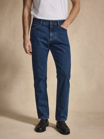 John Henric Men's Jeans Tapered Fit Bleu Size 30
