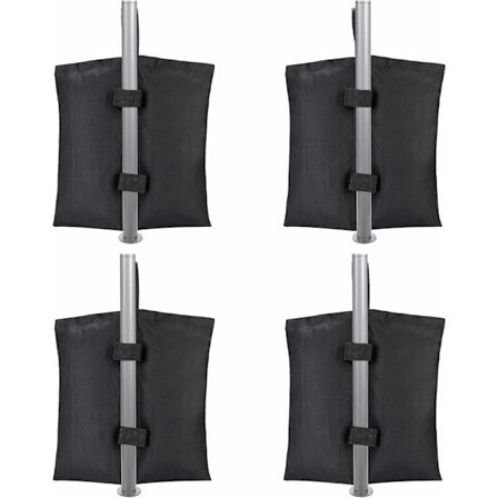 Paviljongin hiekkapainot, 4 kpl paviljongin ja paviljongin painopussit, teltan jalkapainopussi, jalkapainot, aurinkosuojateltat, aurinkovarjo