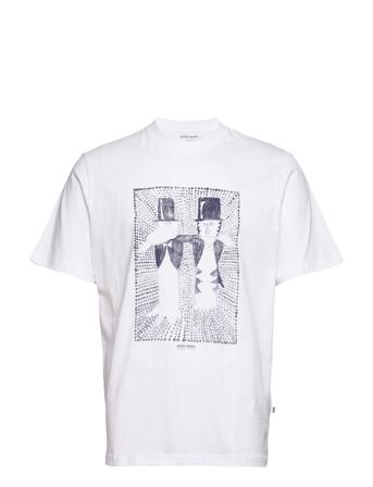 Bobby Friends In Space T-Shirt T-shirts Short-sleeved Hvit Wood Wood