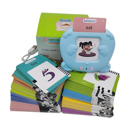 Talende Flash Cards Læringslegetøj Dobbeltsidede Kort 255 Ord Pædagogisk Legetøj Læsemaskine Flash Cards Legetøj Alder 1-6
